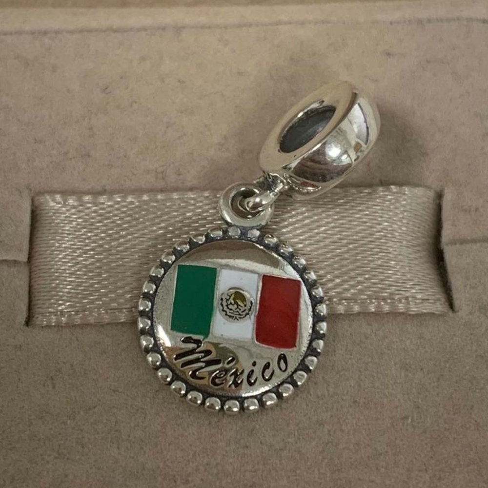 Pandora mexico flag charm